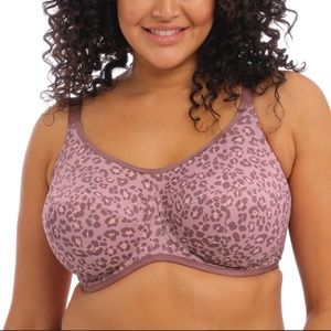 NEW Elope Plus Size Women's Energise Underwire Sport Bra 38I Dusky Leopard
